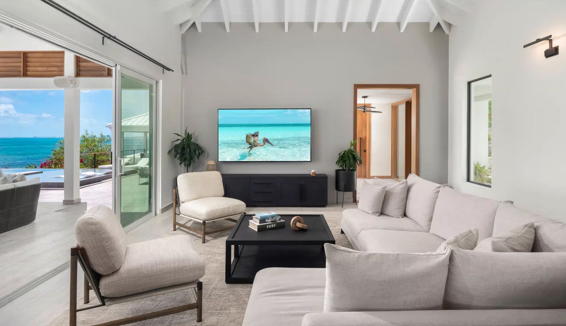Open living area with views